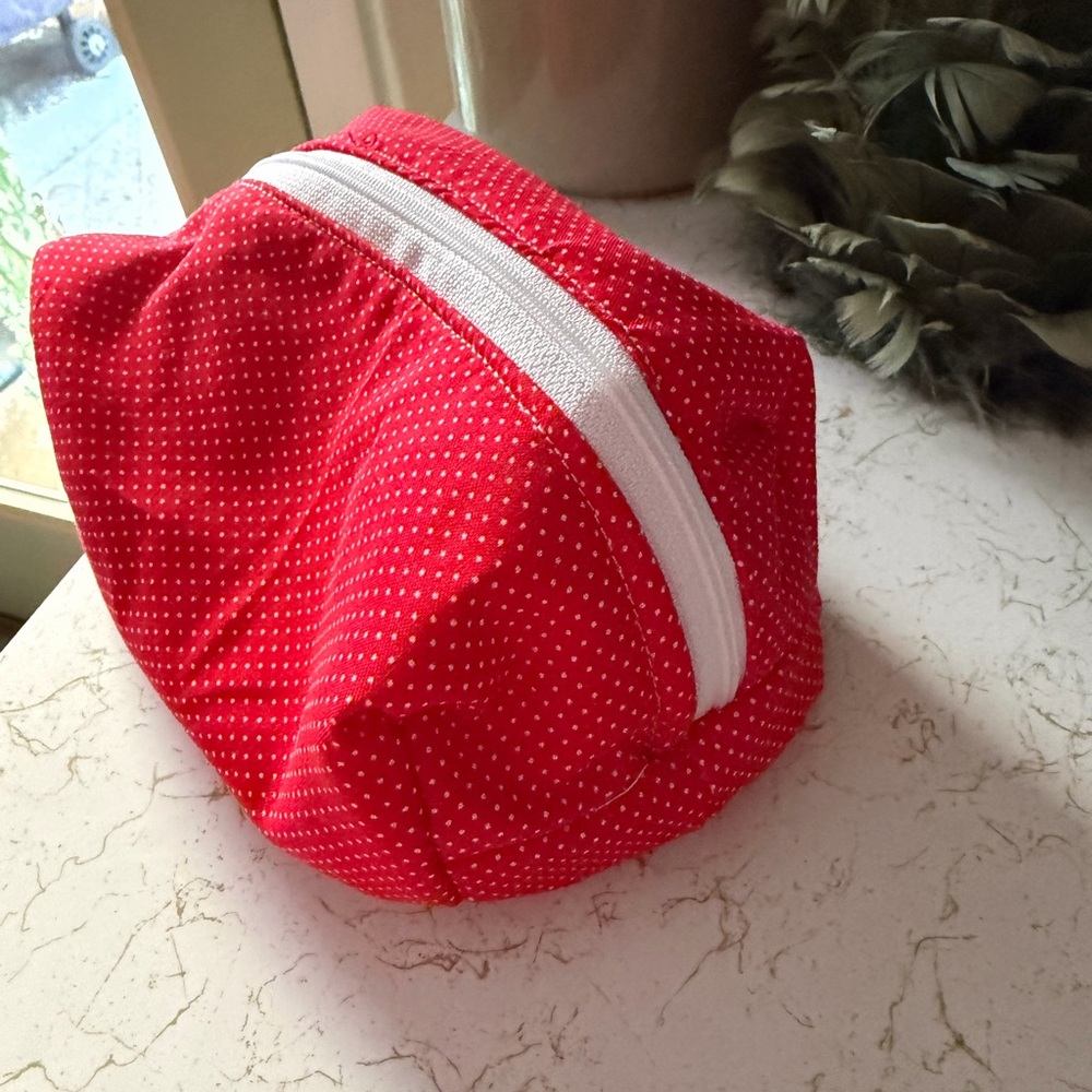 Red Polka Dot Cosmetic Bag